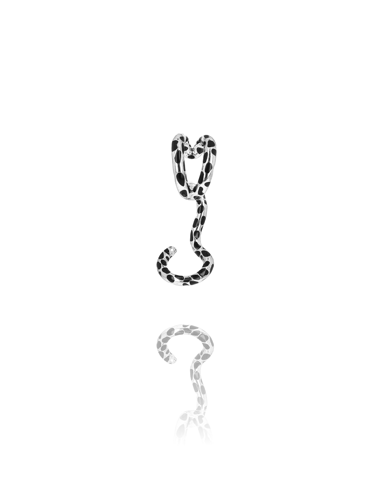 Boucle d'oreille Earcuff Léopard Argent Solo