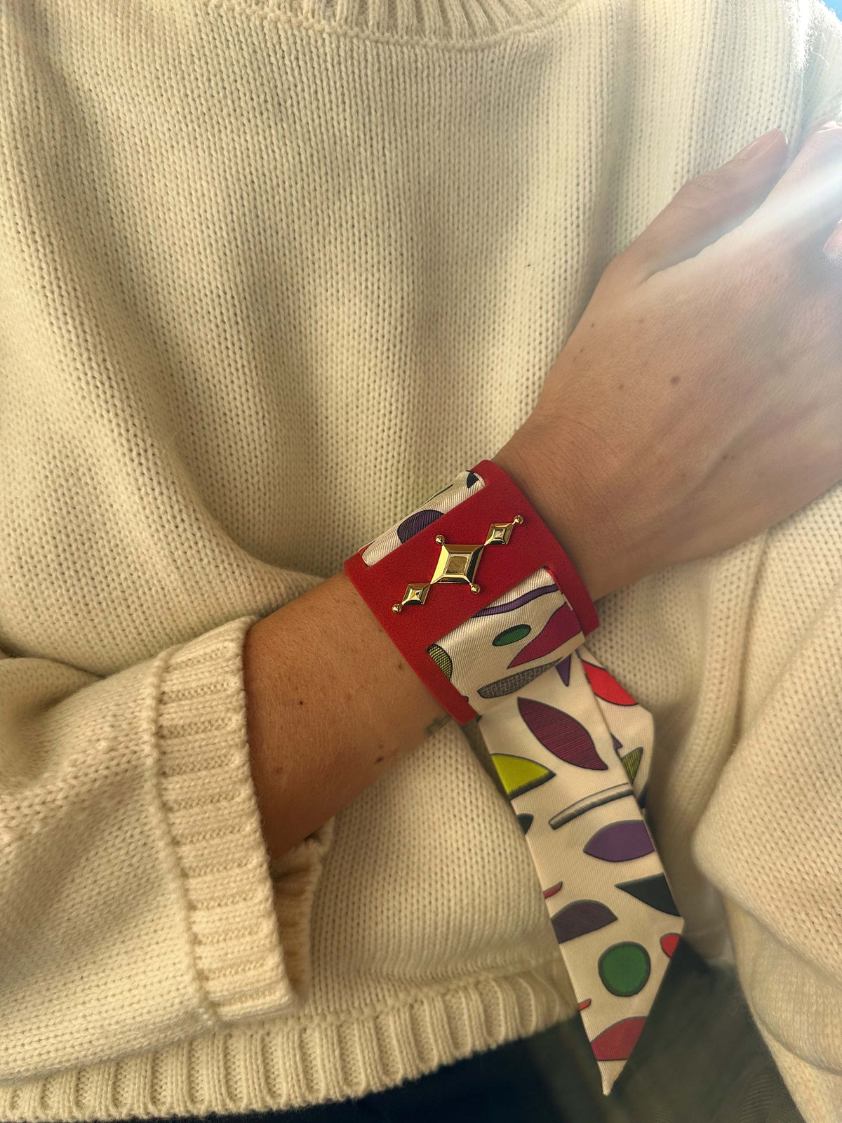 Black Circus Cuff and Gypsy Tales Ribbon, Curry