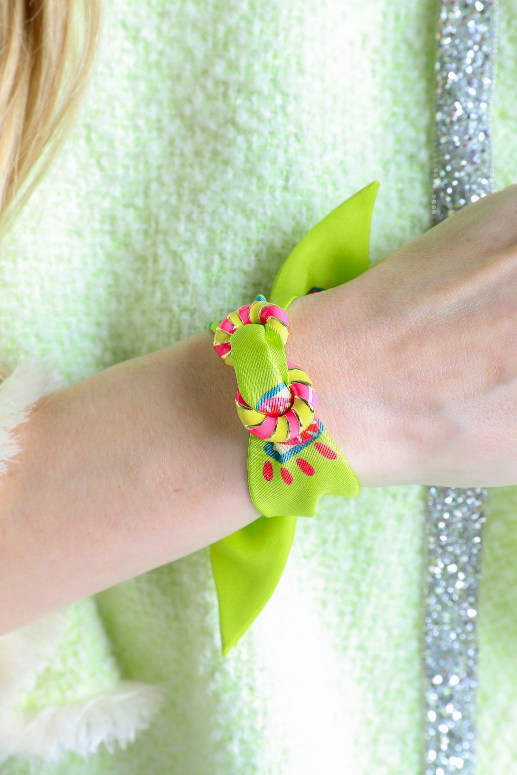 Bracelet en soie 4cm Clairvoyance, flashy
