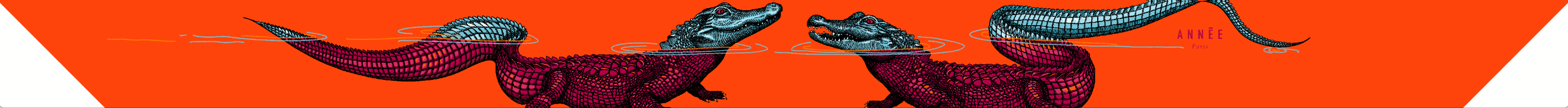 Crocodiles Orange 2cm