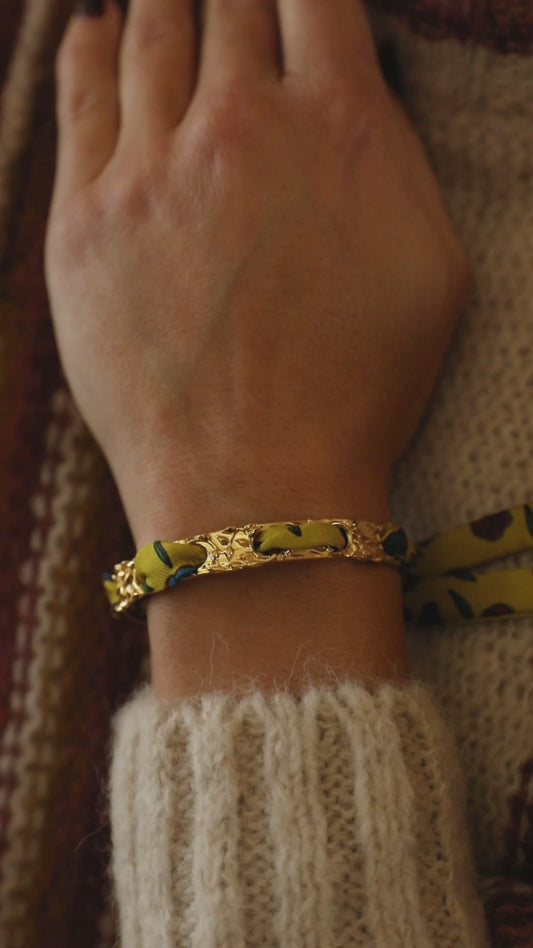 Bracelet Féerie et ruban Gypsy Tales, curry